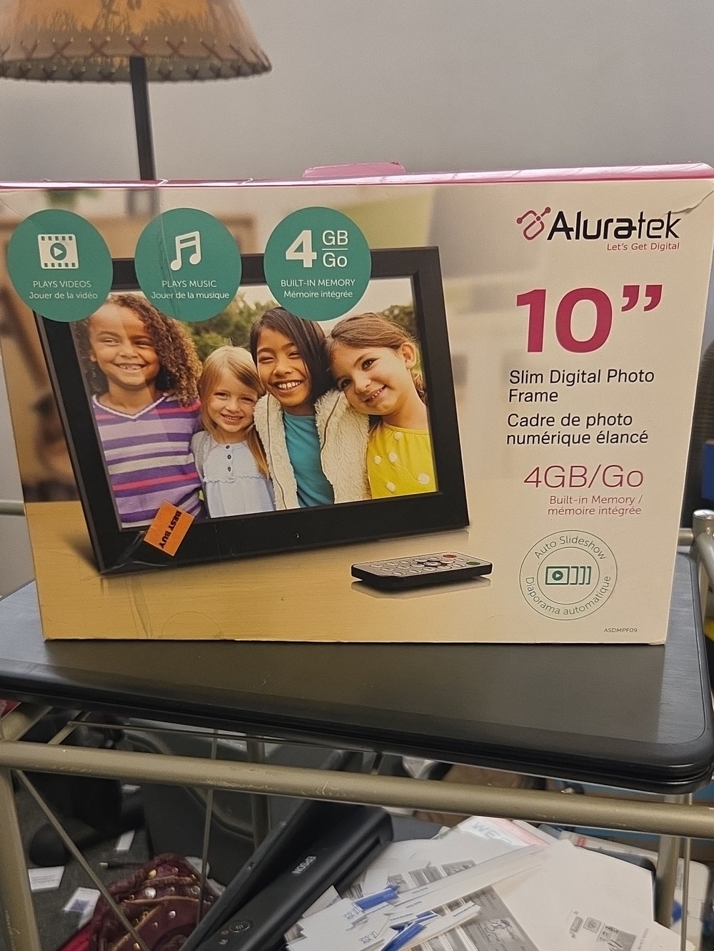 10" Slim Digital Photo Frame - Black